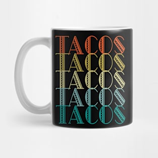 Tacos Retro Vintage Cinco De Mayo Taco Tuesday Gifts Mug